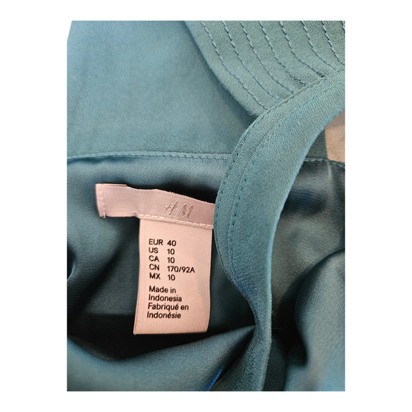 H&M Size 10 Green Halter Top - Picture 2 of 6